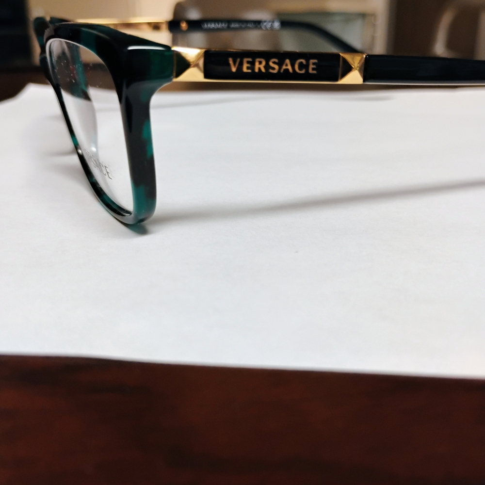 Versace Green Havana Frames - Picture 3 of 7